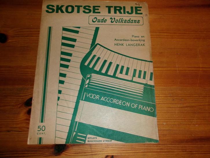 Henk Langerak - Accordeon Bladmuziek 11x, Muziek en Instrumenten, Bladmuziek, Gebruikt, Artiest of Componist, Populair, Piano