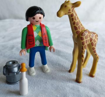Playmobil 3253 Baby Giraffe met Verzorgster I & II beschikbaar voor biedingen