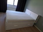 Brimnes bed 160  200, Huis en Inrichting, Slaapkamer | Bedden, Ophalen, Wit, Tweepersoons, Zo goed als nieuw