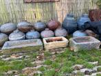 3 oude troggen van hardsteen, Tuin en Terras, Waterpartijen en Fonteinen, Ophalen, Gebruikt, Graniet, Waterornament