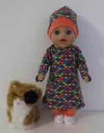 poppenkleertjes little babypop born 30cm (herfst jurk setje, Nieuw, Babypop, Verzenden