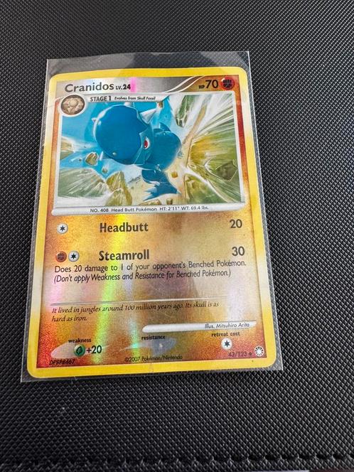 Pokemon cranidos #43 mysterious treasures, Hobby en Vrije tijd, Verzamelkaartspellen | Pokémon, Zo goed als nieuw, Ophalen of Verzenden