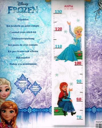Cado aanbieding frozen borduurpakket groeimeter, anna 087 beschikbaar voor biedingen