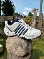 K-Swiss sneakers maat 44 wit blauw tennisschoenen gympen, Ophalen of Verzenden, Zo goed als nieuw, Wit