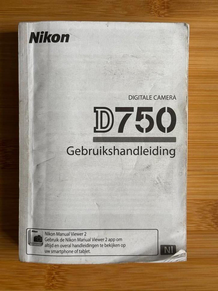 Nikon D750 Handleiding nederlandstalig, Boeken, Kunst en Cultuur | Fotografie en Design, Techniek, Ophalen of Verzenden