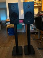 linn katan speakers + stands, Gebruikt, 60 tot 120 watt, Front, Rear of Stereo speakers, Ophalen