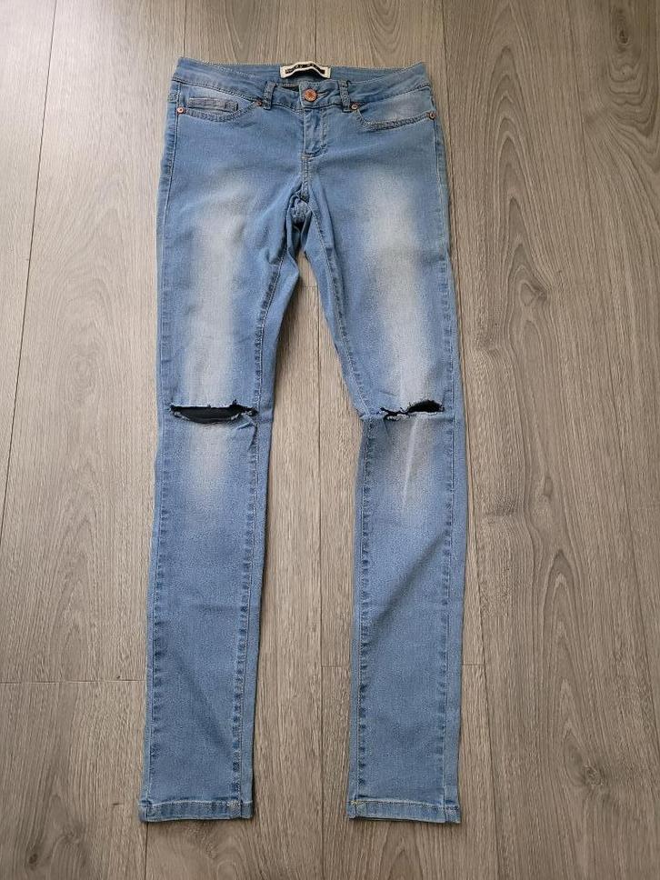 NOISY MAY blauwe skinny spijkerbroek maat 27/32 ~ LL0028, Kleding | Dames, Spijkerbroeken en Jeans, Zo goed als nieuw, W27 (confectie 34) of kleiner