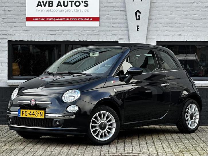 Fiat 500 C 1.2 Lounge Airco PDC Half Leder, Auto's, Fiat, Bedrijf, Te koop, 500C, ABS, Airbags, Airconditioning, Centrale vergrendeling