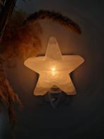 Nachtlampje zoutsteen lamp ster wit babykamer kinderkamer, Ophalen of Verzenden, Mineraal