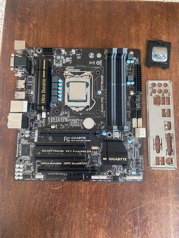 GIGABYTE B85M-D3H + Intel Core i7-4790K Moederbord CPU Combo beschikbaar voor biedingen