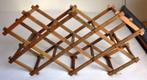 Houten flessenrek, nostalgische uitstraling, Gebruikt, 15 tot 25 flessen, Ophalen of Verzenden, Minder dan 50 cm
