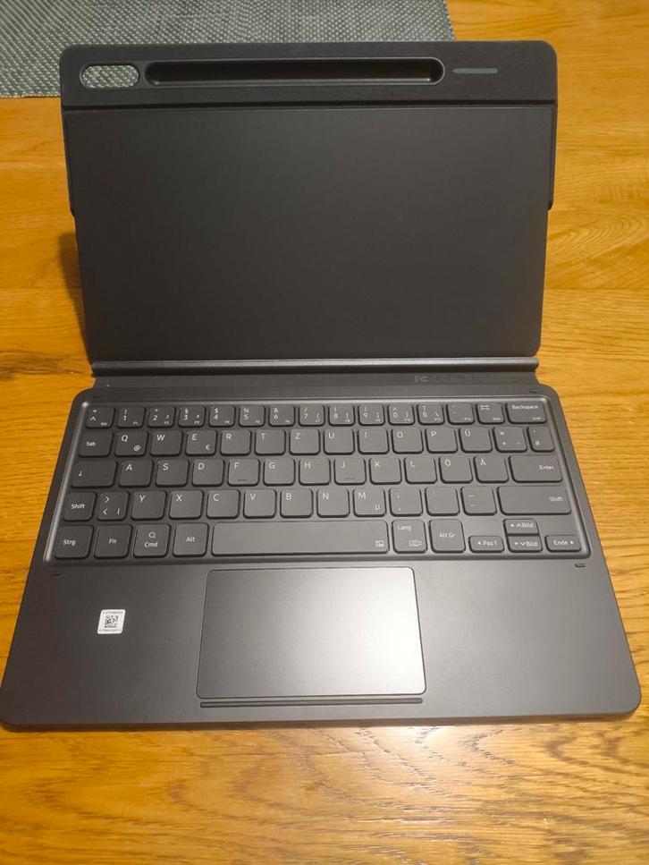 Samsung Keyboard Cover for Galaxy Tab S7 German, Computers en Software, Tablet-hoezen, Zo goed als nieuw, Bescherming voor- en achterkant
