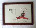 Tashi art, boeddhistische monnik in penseeltekening, Ophalen of Verzenden
