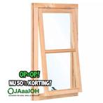NIEUW Uitzetraam De Luxe douglasenkel gelaagd glas Tuindeco, Gevelraam of Ruit, Minder dan 80 cm, 120 tot 160 cm, Nieuw
