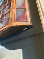 Wortelnoten vitrine kastje h 85 br 78, Antiek en Kunst, Ophalen