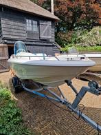 Super nette clever 420 consoleboot met 50pk motor, Ophalen, Zo goed als nieuw, 3 tot 6 meter, Buitenboordmotor