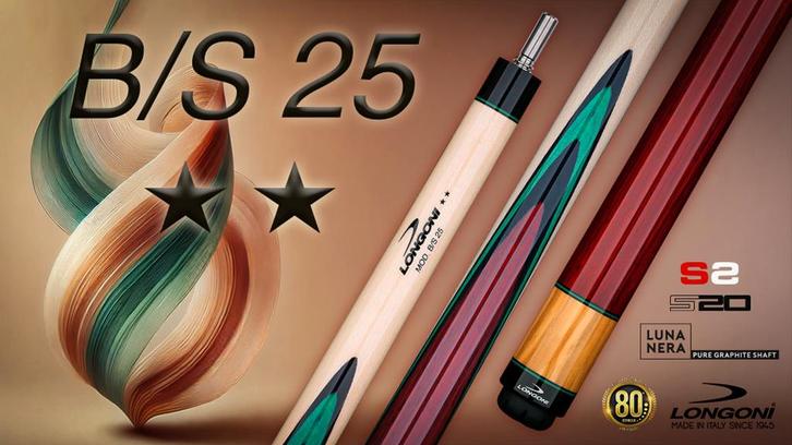 AKTIEPRIJS: Longoni B/S 25 libre-keu VP2 + S2 OP VOORRAAD!!!, Sport en Fitness, Biljarten en Poolen, Nieuw, Keu of Ballen, Ophalen of Verzenden