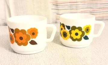 Arcopal lotus koffiekopjes, stukprijs  beschikbaar voor biedingen