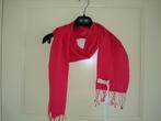 Cashmere sjaal roze 166 X 26,5 met franje cashmere+ zijde, Kleding | Dames, Ophalen, Nieuw, Sjaal