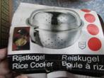 nieuwe Rijstbol - Rijstkoker - rvs voor 250 gram rijst, Ophalen of Verzenden, Nieuw, Rvs, Overige typen
