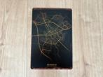 Vintage bord plattegrond van Hengelo (20x30cm), Minder dan 50 cm, Oorspronkelijke maker, Nieuw, Ophalen of Verzenden