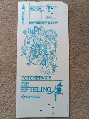 Oude Vintage Efteling Fotobestelkaart Jaren 80 beschikbaar voor biedingen