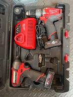 Milwaukee M12 Fuel Set - 3x Gereedschap!, Doe-het-zelf en Verbouw, Gereedschap | Boormachines, Ophalen of Verzenden, Gebruikt