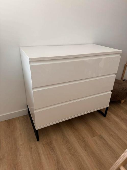 Interbaby Commode & Ledikant–Moderne set in topstaat, Kinderen en Baby's, Kinderkamer | Commodes en Kasten, Zo goed als nieuw