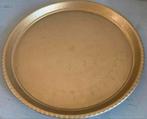 Gouden plateau / dienblad, Ophalen of Verzenden, Rond, Metaal