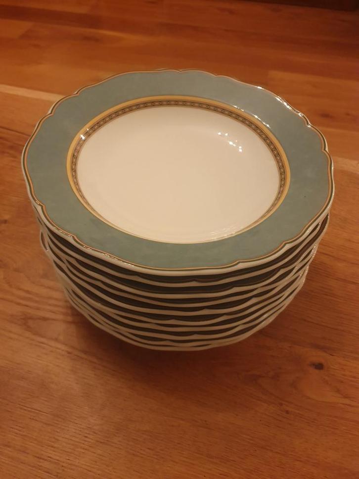 10 Hutschenreuther soepborden serie Medley Alfabia verde, Huis en Inrichting, Keuken | Servies, Bord(en), Overige stijlen, Ophalen of Verzenden
