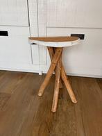 Krukje hout/wit, Huis en Inrichting, Ophalen, Gebruikt, Hout