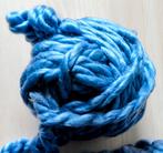 Breigaren blauw 2x, Ophalen of Verzenden, Gebruikt, Breien of Haken, Wol of Garen
