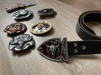 Gespen, riem en mes, Ophalen of Verzenden, Zo goed als nieuw, Zwart