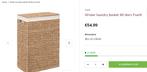 Large Wicker Laundry Basket, washable liner, Ophalen, Gebruikt, Beige, Overige typen