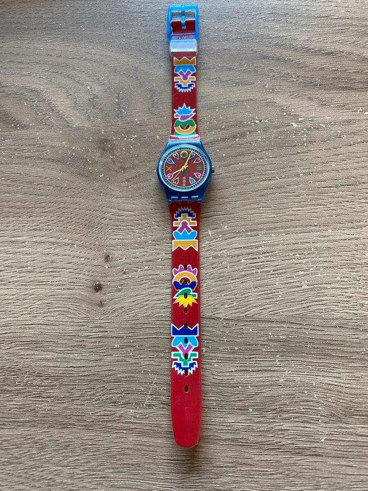 Vintage Swatch Fancy Glance Dameshorloge LN119, Sieraden, Tassen en Uiterlijk, Horloges | Kinderen, Zo goed als nieuw, Jongen of Meisje