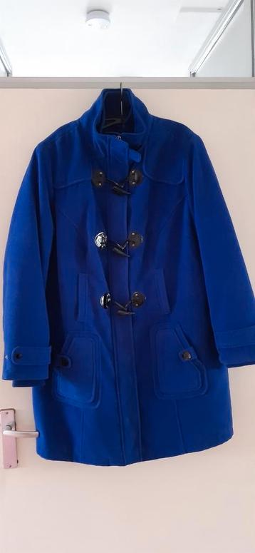Winterjas blauw maat 46/48 met rits, knopen van Ulka Popken beschikbaar voor biedingen