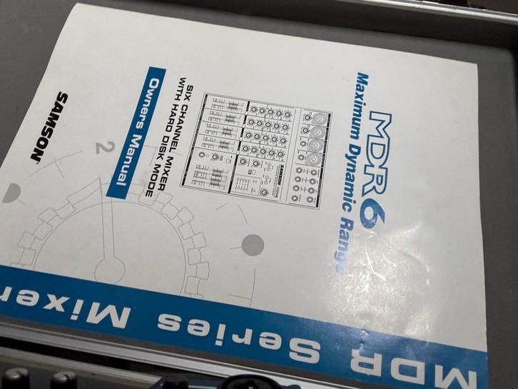 Samson MDR 6 Kanaals Mixer, Muziek en Instrumenten, Mengpanelen, Gebruikt, 5 tot 10 kanalen, Microfooningang, Ophalen of Verzenden