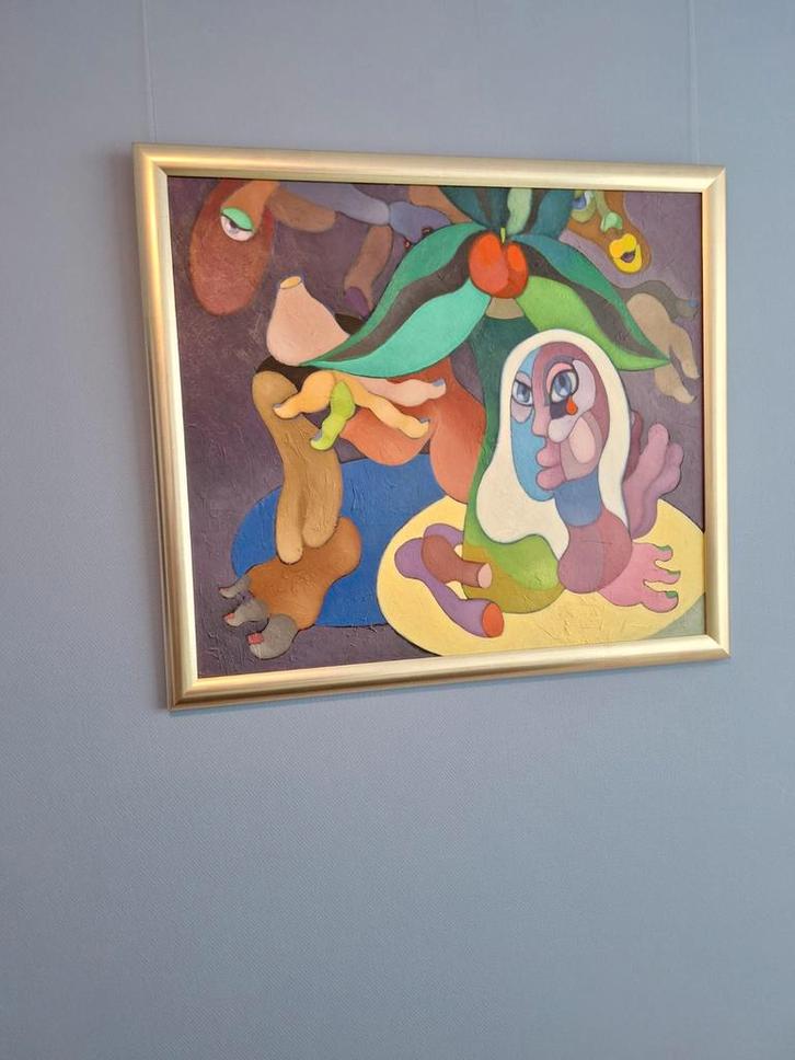 Acryl op linnen, Leo Dooper (gesigneerd), Antiek en Kunst, Kunst | Schilderijen | Klassiek, Ophalen