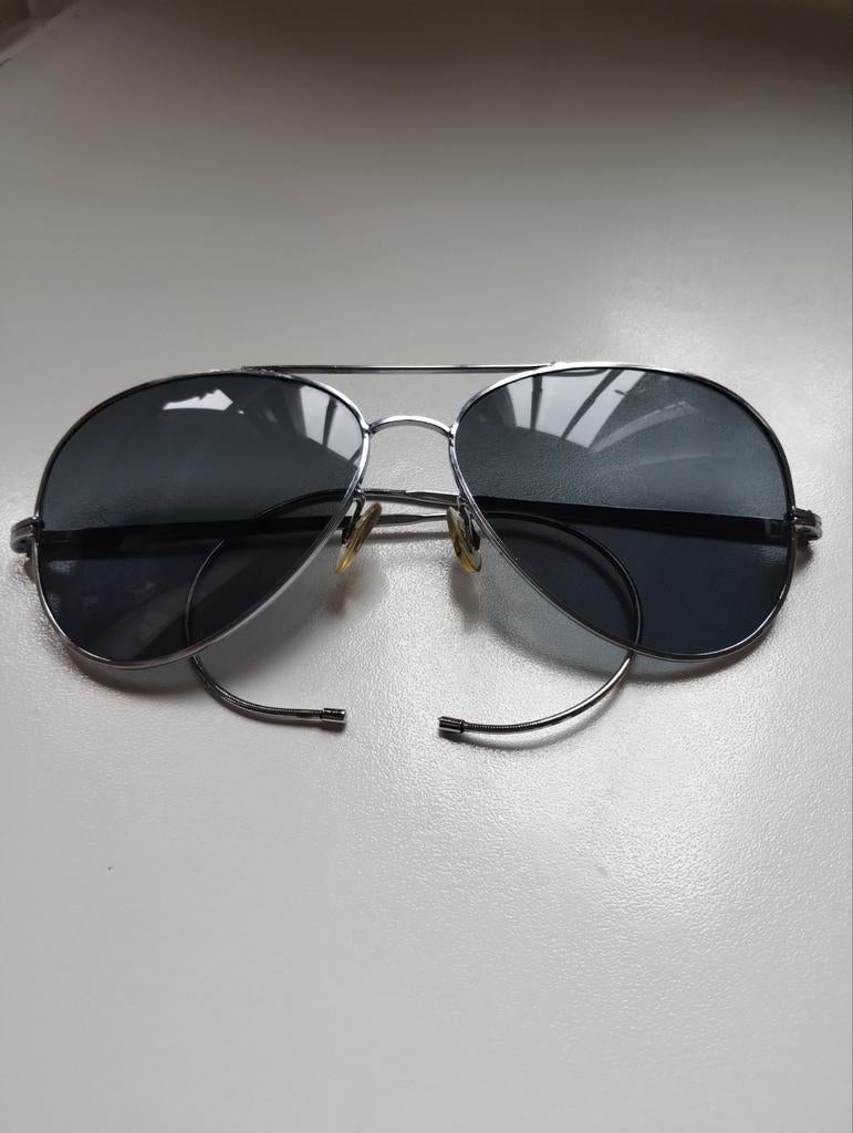 Vintage jaren veertig/vijftig Aviator zonnebril, Ophalen of Verzenden, Zo goed als nieuw, Groen, Overige merken