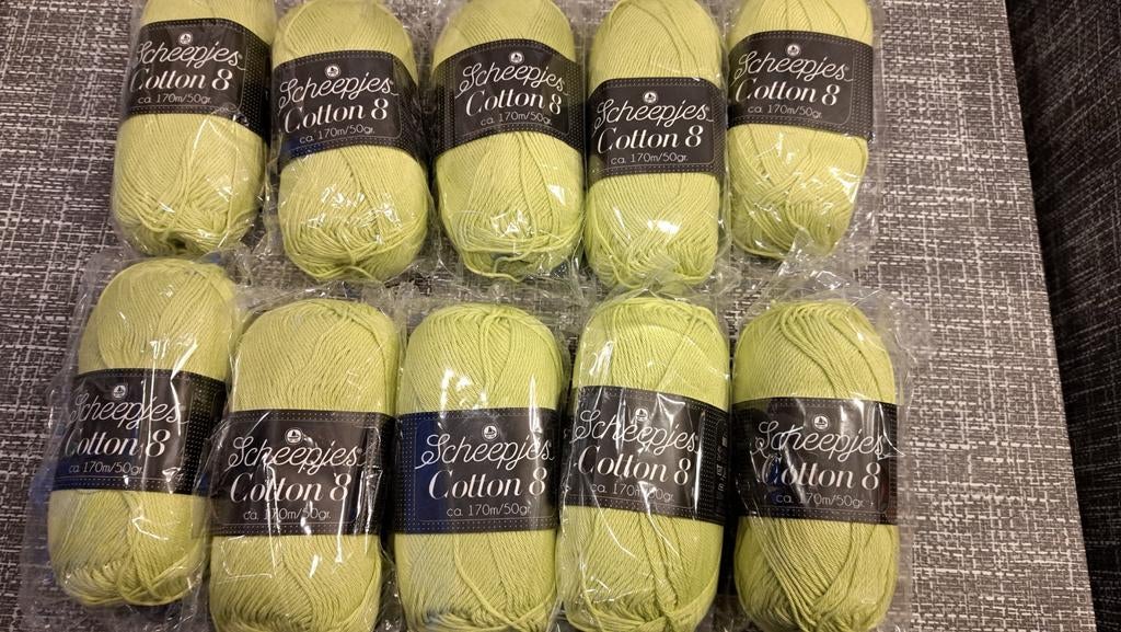 Scheepjes Cotton 8 - 642 - Zacht katoengaren, Ophalen of Verzenden, Nieuw, Breien of Haken, Wol of Garen