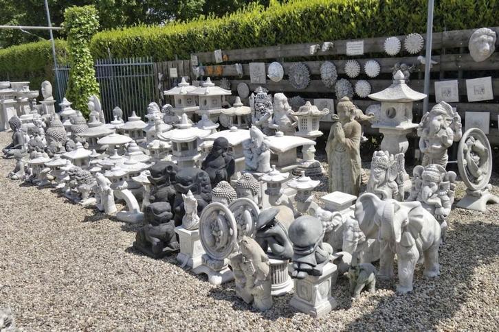 Japanse Boeddha's pagode rankei lantaarns 1, Tuin en Terras, Tuinbeelden, Nieuw, Overige typen, Beton, Ophalen