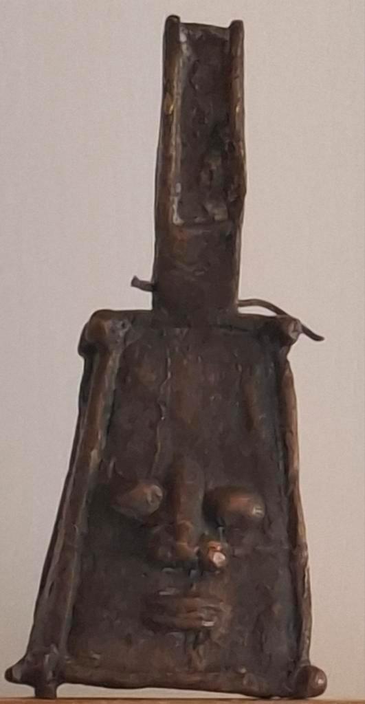 BENIN BRONZE BELL. Eeuwenoud. RARE.  * Zie tekst., Antiek en Kunst, Kunst | Niet-Westerse kunst, Ophalen