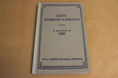 Grote historische schoolatlas Hettema. 18e dr 1955., Boeken, Atlassen en Landkaarten, Gelezen, Nederland, 1800 tot 2000, Ophalen of Verzenden