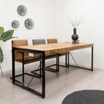 Eettafel met stoelen, Ophalen, 50 tot 100 cm, Zo goed als nieuw, Vijf personen of meer