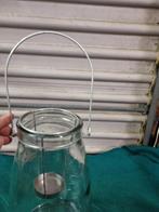 windlicht van glas, groot,, Verzamelen, Retro, Ophalen of Verzenden