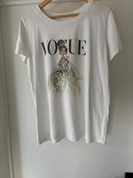 Wit shirt met opdruk, Wit, Maat 42/44 (L), Ophalen of Verzenden, Zo goed als nieuw