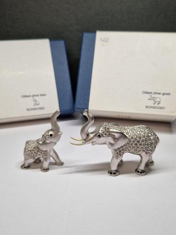 Swarovski x Oliver Weber Beeldjes Set Olifanten Kristal beschikbaar voor biedingen