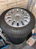 Continental winterbanden op stalen velg - VW Golf, Auto-onderdelen, Ophalen, Gebruikt, 16 inch, Banden en Velgen