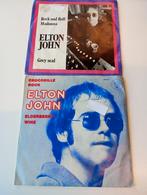 Elton John - singles Rock and Roll Madonna & Crocodile Rock, Gebruikt, 7 inch, Single, Ophalen of Verzenden