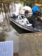 Nette toerboot, visboot met buitenboordmotor 15 pk, Watersport en Boten, Vis- en Consoleboten, Buitenboordmotor, Ophalen of Verzenden